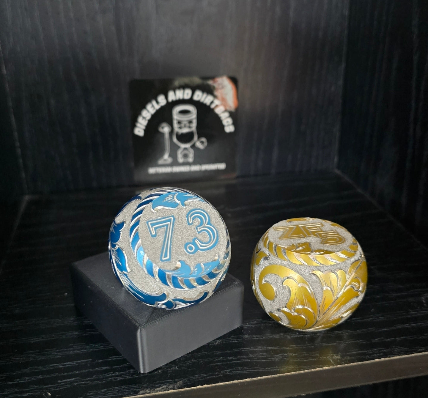 Hand Engraved shift knobs