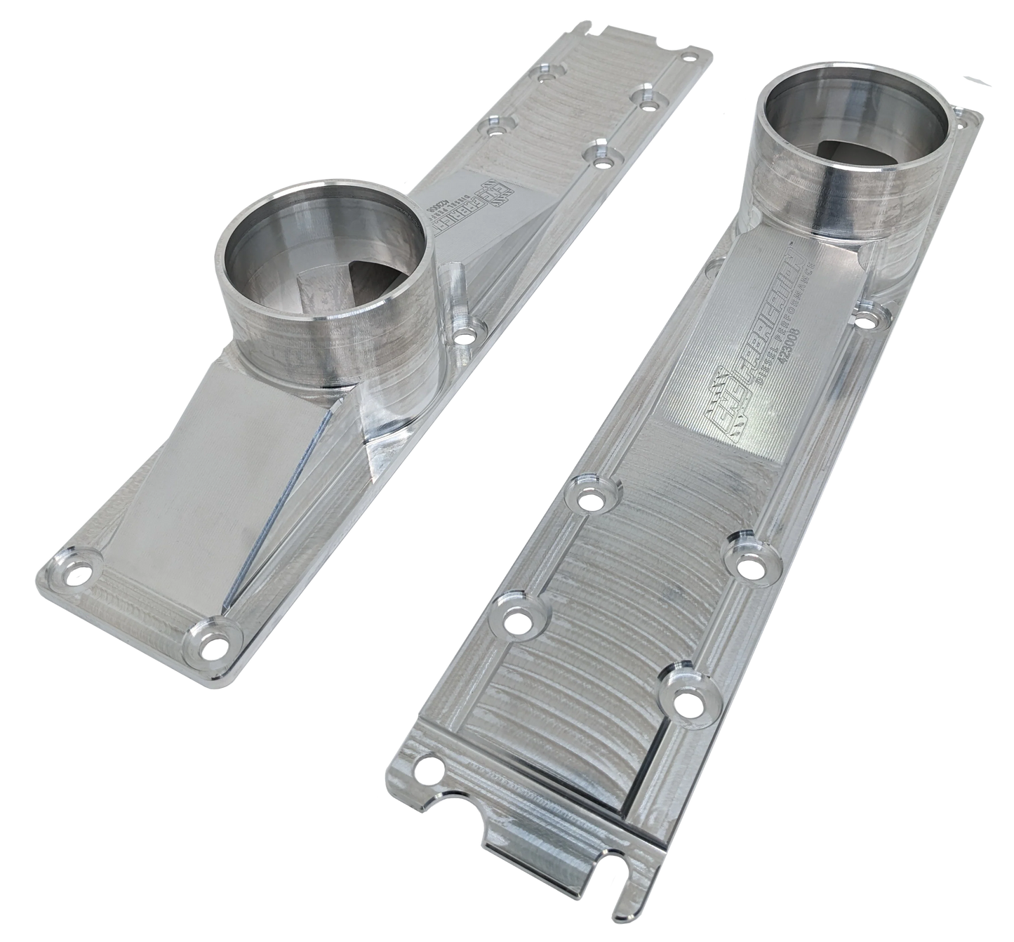 99.5-03 7.3L CNC Fab 3" 10 Bolt Billet Intake Plenums - 42300X