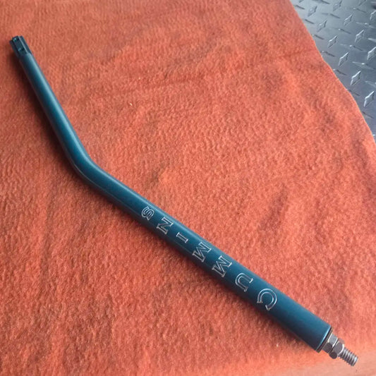 Powder Coated Shifter - Single Bend Cummins Engraved Powder Coated Teal