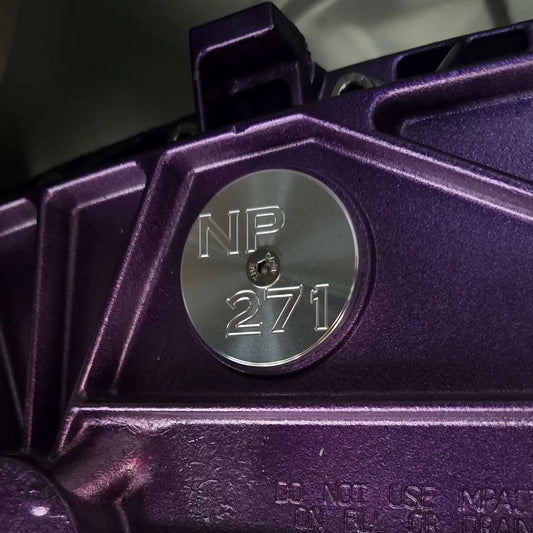 Transfer Case Billet Data Tag